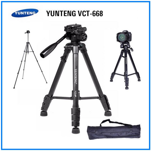 YUNTENG VCT-668 Tripod for SLR Camera with Caring Bag Tripod